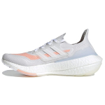 adidas UltraBoost 21 White Glow Pink Naiste tossud Crystal-White Cloud-White FY0396 36⅔