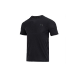 Under Armour Rush Treening Spordifitness Jooks Kiiresti kuivav &Uuml;mmarguse kaelusega Pullover L&uuml;hikeste varrukatega T-s&auml;rk Meeste Topid Must 1376781-001 S