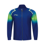 Li Ning lauatennise seeria gradienttr&uuml;kiga seisva kraega kardigan-dressipluus meestele dressipluus helesinine AWDU377-2 M