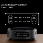 1500W mini elektriline keraamiline pliit, majapidamises kaasaskantav v&auml;ike teepliit, multifunktsionaalne soojusisolatsiooniga teekeetja