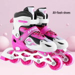 Reguleeritavad vilkuvad rulluisud lastele ja t&auml;iskasvanutele S (Adjustable 26-32)