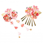 FLORICA Juuksekaunistuste komplekt, mis sobib ideaalselt ja millel on lille- ja kellukaunistus ning mis sisaldab hoiukarpi. Saadaval 2 v&auml;rvitoonis. 2-osaline t&uuml;drukutele, roosa