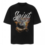 T&auml;nava stiilis kirjadega must T-s&auml;rk puuvillast unisex topid tees suvine l&uuml;hikeste varrukatega T-s&auml;rk S