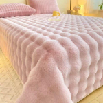 &Uuml;lipehme viskepleed Lavendel Premium Siidine Flanellfliis 3D Pilved Stiilne Žakaarmustriga Kerge Voodipleed Aastaringselt Kasutatav 100x150cm