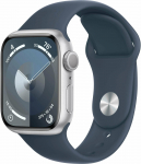 Nutikell Apple Watch Series 9 GPS 41/45MM Alumiiniumkorpus silikoonist spordirihmaga 41MM h&otilde;be