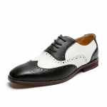 Nahast Brogues Meeste Suur Moekas Pulmapidu Meeste Kleitjalatsid Itaalia Disainer Meeste S&otilde;idukingad pidulikud Jalatsid Paelad Mehed Oxfords 38