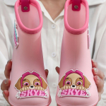 Paw Patrol Children's Rain Boots PVC Boys and girls outdoor non-slip cute cartoon baby rain boots kindergarten water shoes 200The inner length of th sinine