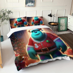 James P. Sullivan Monsters Universi 3D Laste paarivoodi Voodipesukomplekt Armas tr&uuml;kitud multifilmikattega tekikate Pol&uuml;ester 135x200cm