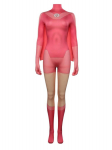 Atom Eve Cosplay Kost&uuml;&uuml;m Invincible Eve Wilkins Jumpsuit Bodysuit Keep Varjatud Komplektid T&auml;iskasvanutele Naistele Halloweeni Kost&uuml;&uuml;m T&uuml;drukule 2XL 60-65kg beež