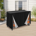 Folding Chair Rack Cover, Dust Cover Dustproof Oxford Cloth Zipper 73&rdquo; L x 35 W 42 H