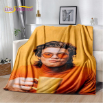 Joe Keery Steve Harrington Pehme Pl&uuml;&uuml;sist Tekk, Flanellist Tekk Visketekk Elutoa Magamistoa Voodi Diivani Pikniku Katteks Lastele 80x60in