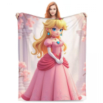 Printsess Peach Tekid Kvaliteetsed Soojad Pehmed Voodipesu Tekid Talvine Reisimine Kodu Dekoor Mugav Voodikate 30x40in