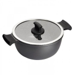 Pott - INOXIBAR - Seeria Absolut Black - 28 cm - Roostevaba teras - Mittenakkuv must