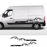 2 TK autoukse k&uuml;ljekleebised Renault Master NV400 kaubiku matkaautole m&auml;gigraafika kleebised Movano Conversion Auto L1H1