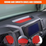 Red Carbon fiber dashboard slot mat Trim sticker For Nissan Frontier 2024-2025