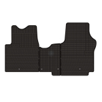 Dywaniki samochodowe gumowe do: Opel Vivaro II dostawczy 1. rząd (2014-2019) - czarne, dopasowane