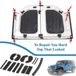 17tk k&otilde;va katuse tihendikomplekt Jeep Wrangler JK 2007-2017 jaoks Auto k&otilde;va katuse vahtt&otilde;kestaja remonttihendikomplekt Salongi liistud 17PCS