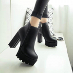 Naiste saapad Naiste kingad platvormkingad Naise paksud poolsaapad pehmed naiste saapad 35