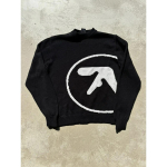 BeatStreet meeste kampsun Y2K Aphex Twin kootud &uuml;le suurusega pulloverid gooti kampsun talvine graafiline streetwear pikak&auml;elised topid vintage riided S must