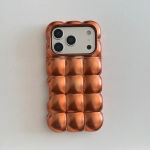 Loominguline stereoskoopiline leivav&otilde;rgumustriga galvaanilise kattega l&auml;ikiv matt &uuml;hev&auml;rviline telefoni&uuml;mbris korpus iPhone 17 16 15 14 13 12 Pro Max jaoks TPU&iPhone17 Pro