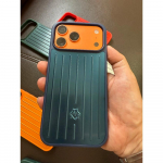 &Auml;riline Luksuslik 3D Reisikohvri Telefonikate iPhone 17 Pro Max 16 15 14 jaoks Alumiiniumisulamist Tagakaitsekate Kingikarbi Pakendiga iPhone 16 Pro sinine