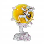 14cmOne Piece Luffy Anime Kuju Kuu Nika Luffy Mudel Gear 5 Seeria Kuuvalguse Kujuga Tegevuskuju Skulptuur Kaunistus J&otilde;ulud G