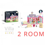 Helendav nukumaja Dreamhouse t&uuml;drukutele Printsessi m&auml;ngumaja komplekt nukukeste, m&ouml;&ouml;bli ja tarvikutega M&auml;ngimiseks S&uuml;nnip&auml;evakingitused