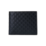 Gucci Vintage Logo Reljeefne L&uuml;hike Kahekordne Nahast Rahakott Meeste Rahakott Tumesinine 260987-BMJ1N-4009 Box(Basic Set+Box)