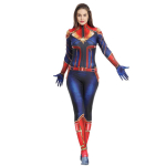 Halloweeni trikoo cos kost&uuml;&uuml;m &uuml;llatust&uuml;druk cosplay lavakost&uuml;&uuml;m kombinesoon kapten &uuml;llatus 170 blue