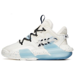 Anta Domination 3.0 Abrasion Resistant Breathable Mid top Skateboard Shoes Women's White Blue Black 122138081-6 36.5