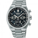 Seiko Astron Nexter Titaanist P&auml;ikeseenergia Raadiojuhtimisega Maailmaaja Kronograaf K&auml;ekell, Must/H&otilde;bedane, SBXY097, Meeste