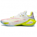 Li Ning Speed 11 Support Rebound Low top Basketball Shoes Men's White Green Red ABAU053-4 47.5