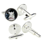 Akita, Akita Inu - cufflinks in a box, handmade jewelry, product of the Art-Dog brand h&otilde;be