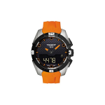 TISSOT Kvartsmehhanism 100m Veekindlus Meeste K&auml;ekell Sinise Ketta Titaanist Korpus Kummipael T091.420.47.051.01 Black Dial