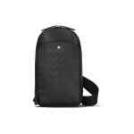 Montblanc Reguleeritav &Otilde;larihm T&otilde;mblukuga Sulgemine Reljeefne T&auml;isteranahast Crossbody Kott Keskmine Meeste kotid Must 129971 Basic Set (Bag+Dust Bag)
