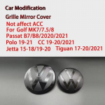 Not Affect ACC Front Grille emblem Cover for Volkswagen Golf 7/7.5/ 8 Passat B8 Polo CC Jetta Tiguan Rear Trunk Lid Badges Polo 21-24