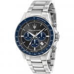 Maserati Sfida Hall sihverplaadiga Metallh&otilde;bedane Meeste Kvarts Kronograaf R8873640018 hall