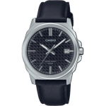 CASIO Kvartsliikumisega Ehtsa Nahkrihmaga K&auml;ekell Unisex Must T&auml;histus MTP-E720L-1AV Black Dial