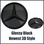 Peegel Uusim 3D stiilis esiv&otilde;re Kroomitud T&auml;he embleem Sobib Mercedes Benz CLA-klassile W118 2020-2023 CLA200 CLA250 CLA35 AMG