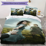 Elav Outlander mustriga voodipesukomplekt Tekikate Padjap&uuml;&uuml;r Kodu kaunistus S&uuml;nnip&auml;evakingitus (1 * tekikott + 2 * padjap&uuml;&uuml;r ilma t&auml;idiseta)241 135x200cm white