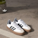 Adidas T-kingad SAMBAE Mitmek&uuml;lgsed libisevad kingad De Xun Kingad Adidas Ristikujuline Muster JI1349 35.5 valge