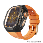 Luksuslik modifikatsioonikomplekt Apple Watch Ultra 3 49mm jaoks Spordikummirihm iWatch Series Ultra 2 1 49mm jaoks Glacier Case Refit Kit For Ultra 1 49MM