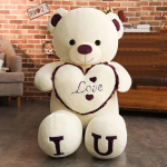 100cm Suur MA ARMASTAN SIND Karu kaisukaru pehme t&auml;idisega karu nukk Valentine'i kingitus t&uuml;druks&otilde;brale lastele 80cm punane