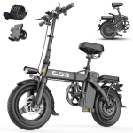 2026 uus Ebike TOOFLY GS3 kokkupandav elektriline jalgratas 250W 48V15AH unisex elektriline jalgratas 14 * 2.125 tolline rehv mini elektriline jalgratas. 250W 48V 15AH（Foldable）