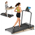 JT52 jooksulint 2-in-1 kokkupandav kaldega jooksumasin APP-juhtimisega 120KG kandev&otilde;ime Kompaktne kodune fitness-jooksulint 950&times;380MM rihm