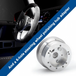 Roolikinnituse adapter 5 ja 6 auguga Roolipostile Poleeritud rummu adapter Chevrolet'le Flaming Riverile GM-ile h&otilde;be