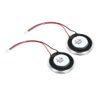 Uxcell 2 tk 2W 8 oomi Mini K&otilde;larid Metallkorpus &Uuml;mar Sisemine Mikro-Magnet 60 mm Klemmjuhtmega Kaasas Mini K&otilde;larid DVD EVD Multimeedia Mobiilne Kaasaskantav