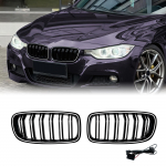 Eesmine neerukujuline iluv&otilde;re LED-valgustiga &Uuml;lemine stange Kapoti v&otilde;rk BMW 3. seeriale F30 F31 F35 320i 325i 328i 330i 335i 2012-2019 must