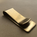 Vintage tahke messingist rahakaart rahakott 1,5 mm paksus Metallist meeste sularaha arve klamber hoidja ID krediitkaardi kaust mehele Mini rahakott beige