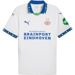 Puma Ss24 Psv Eindhoven Seeria Moodne Logo L&uuml;hikeste Varrukatega Polo Vabaaja Jalgpallis&auml;rk Meeste Topid Valge Sinine 775164-03 S